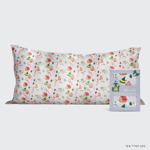 Kitsch x elf Satin Pillowcase in Periwrinkle Christmas - King